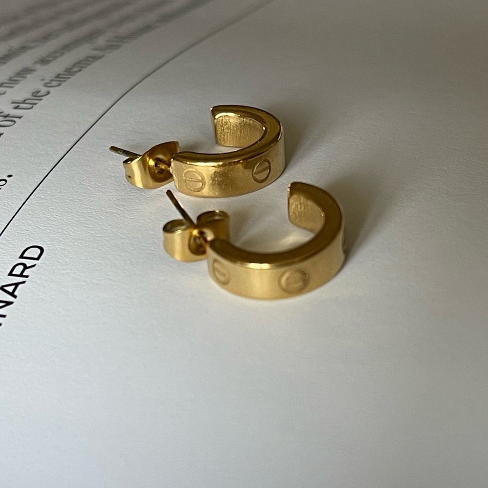 Cartier mini love earrings